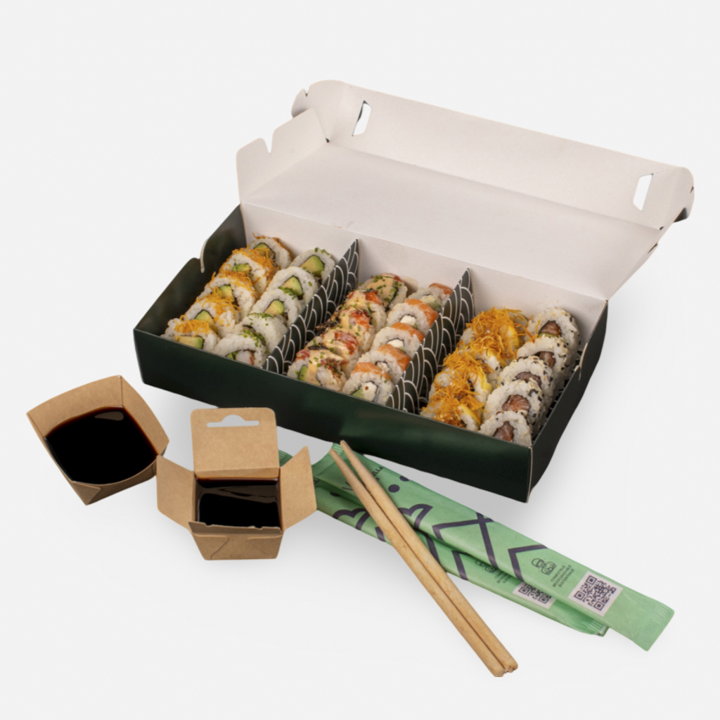 Caja para Sushi 25/30 piezas